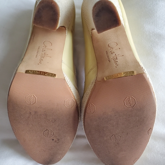 Cole Haan Nike Air Yellow Peep Toe Heels - Picture 11 of 16